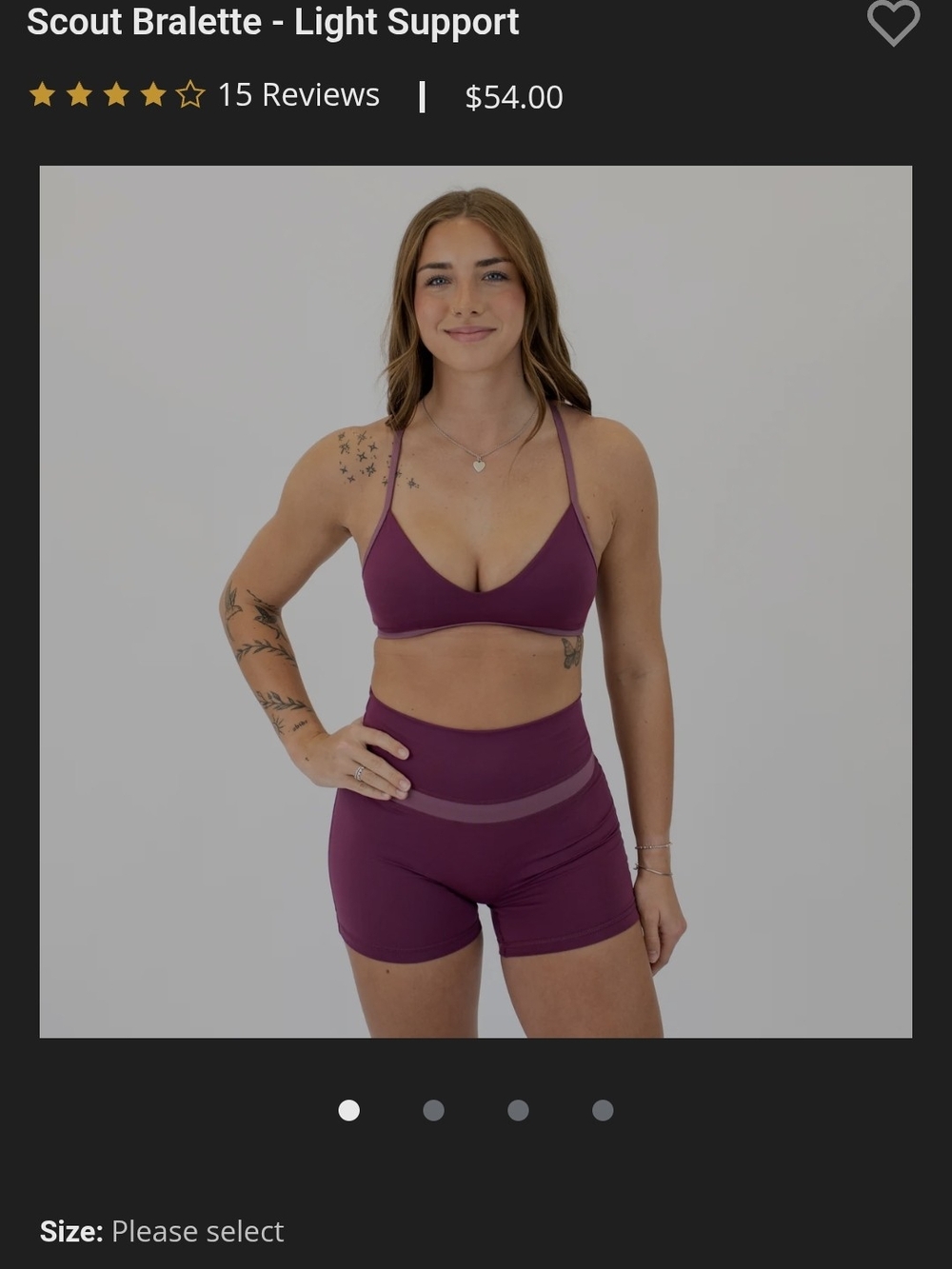 Fleo Scout Bralette in Plum